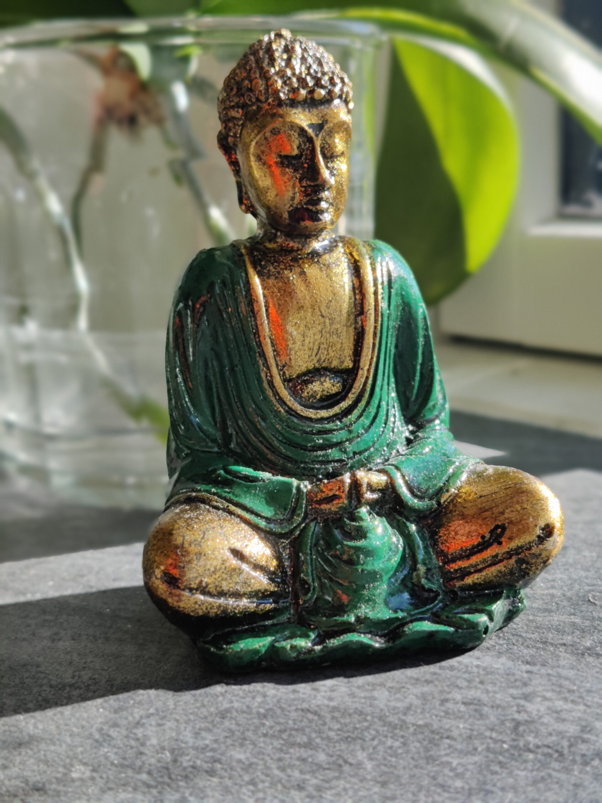 Lille Grøn og Guldmalet Buddha - Visdom