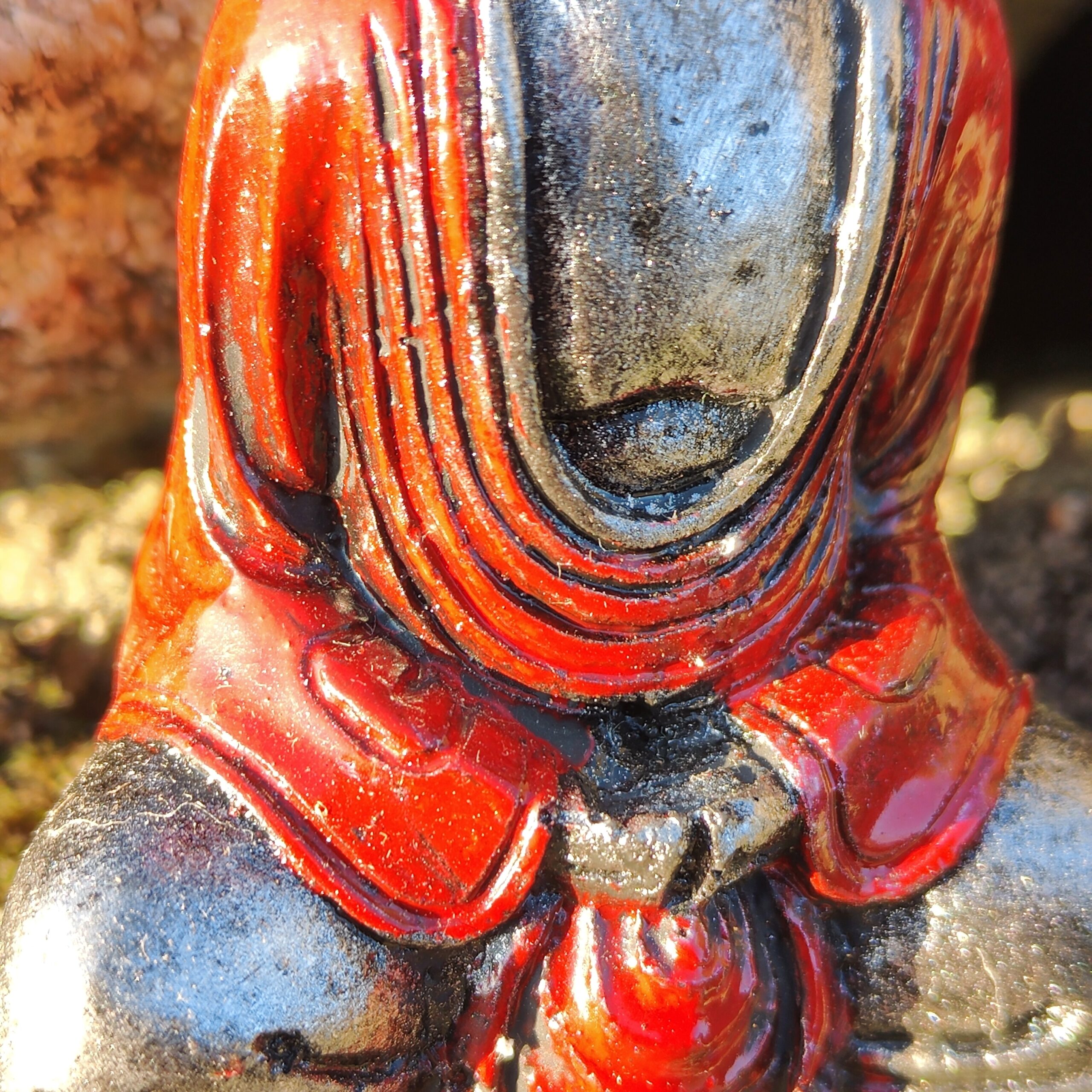 Lille Sølv & Rød Buddha - Visdom