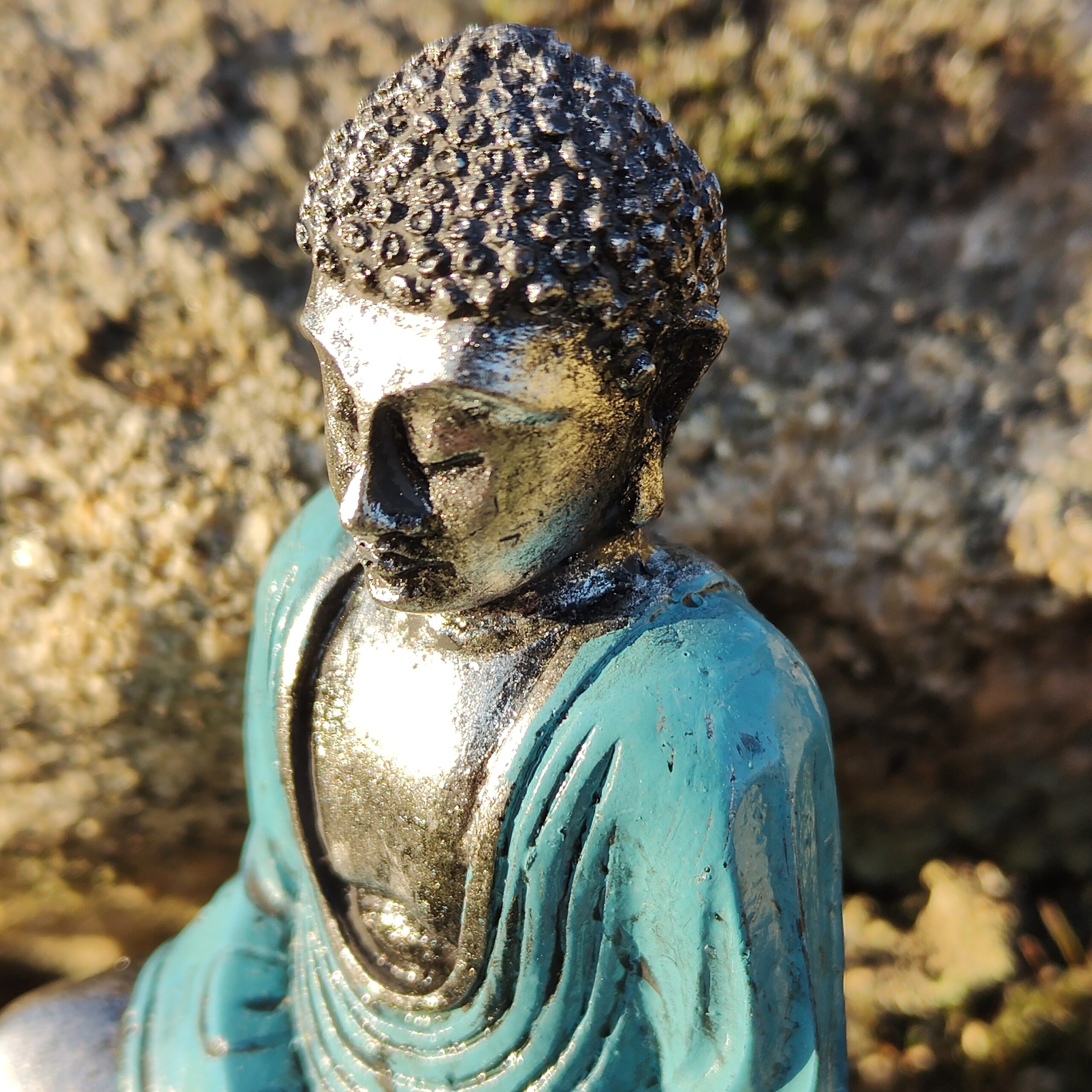 Lille Sølv & Blå Buddha - Visdom